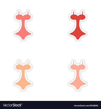 Assembly realistic sticker design on paper vector image