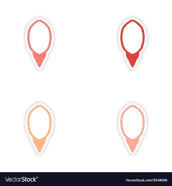 Assembly realistic sticker design on paper vector image
