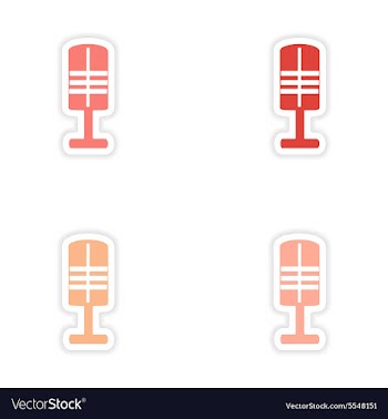 Assembly realistic sticker design on paper vector image