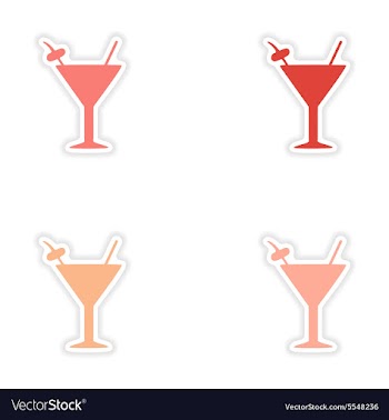 Assembly realistic sticker design on paper vector image
