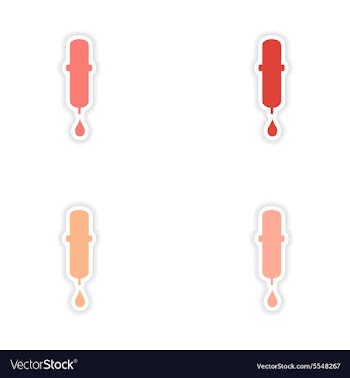 Assembly realistic sticker design on paper vector image