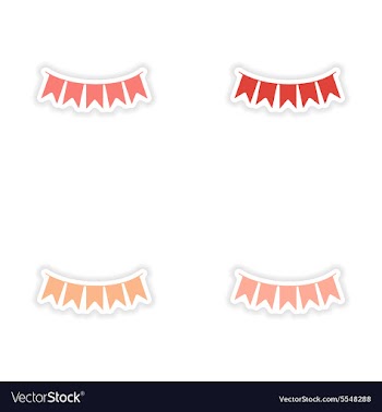 Assembly realistic sticker design on paper vector image