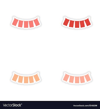 Assembly realistic sticker design on paper vector image