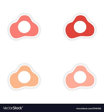 Assembly realistic sticker design on paper vector image
