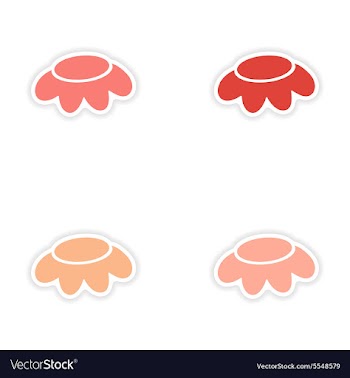 Assembly realistic sticker design on paper vector image