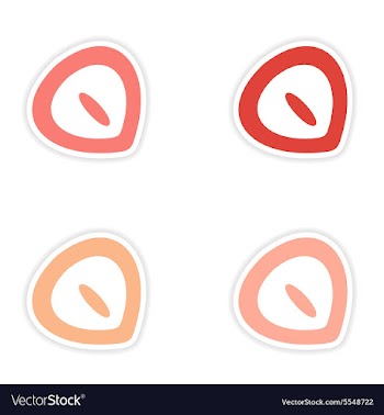 Assembly realistic sticker design on paper vector image