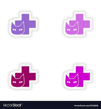 Assembly realistic sticker design on paper vector image