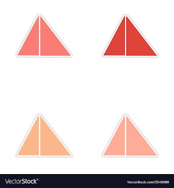 Assembly realistic sticker design on paper vector image