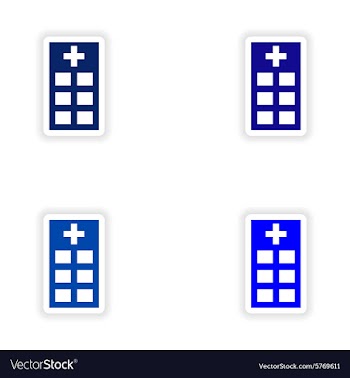 Assembly realistic sticker design on paper vector image