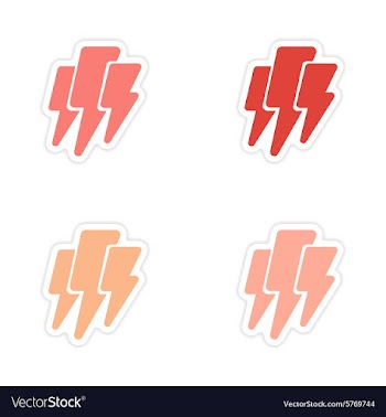 Assembly realistic sticker design on paper vector image
