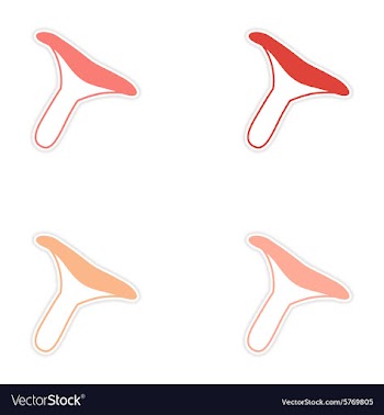 Assembly realistic sticker design on paper vector image