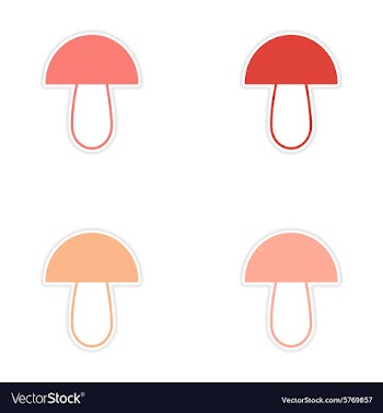 Assembly realistic sticker design on paper vector image