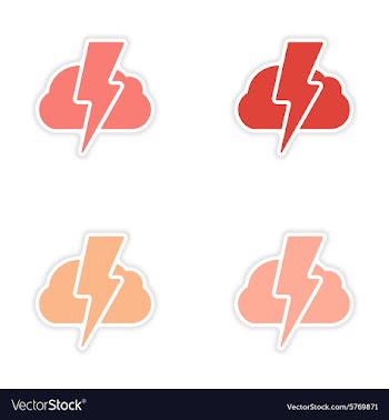 Assembly realistic sticker design on paper vector image