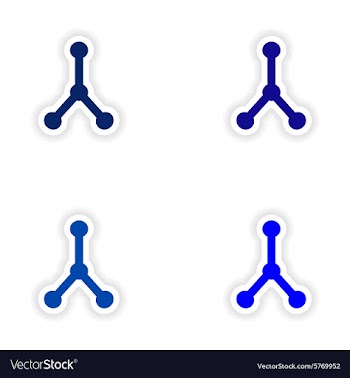 Assembly realistic sticker design on paper vector image