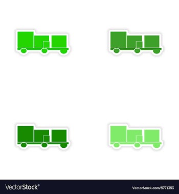Assembly realistic sticker design on paper vector image