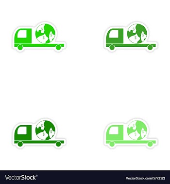 Assembly realistic sticker design on paper vector image