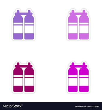 Assembly realistic sticker design on paper vector image