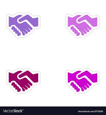 Assembly realistic sticker design on paper vector image