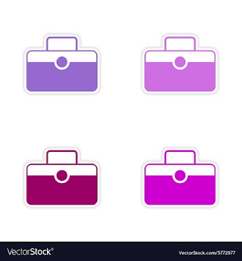 Assembly realistic sticker design on paper vector image