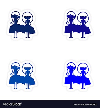 Assembly realistic sticker design on paper vector image