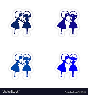 Assembly realistic sticker design on paper vector image