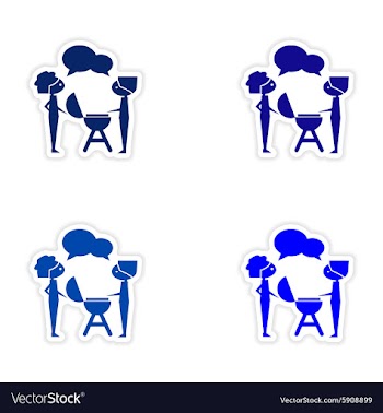 Assembly realistic sticker design on paper vector image