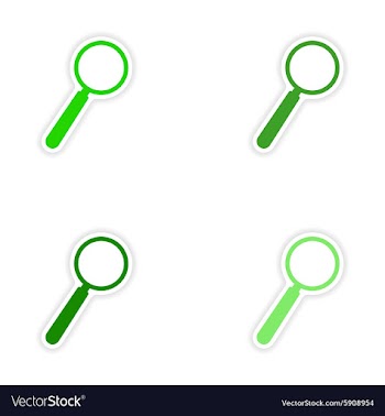 Assembly realistic sticker design on paper vector image