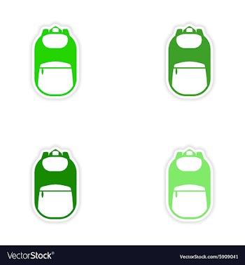 Assembly realistic sticker design on paper vector image
