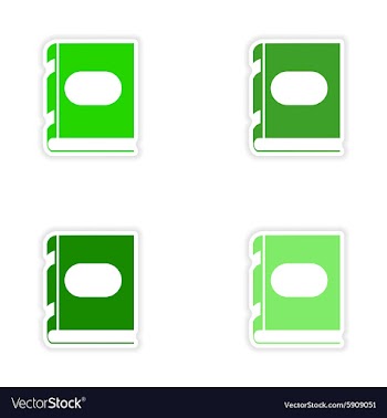 Assembly realistic sticker design on paper vector image