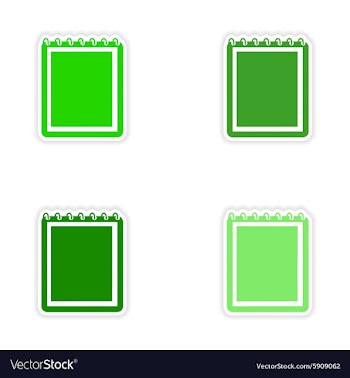 Assembly realistic sticker design on paper vector image