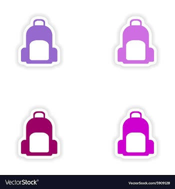 Assembly realistic sticker design on paper vector image