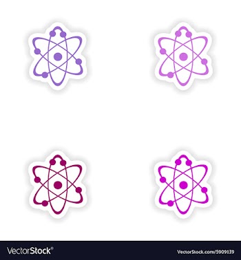 Assembly realistic sticker design on paper vector image