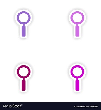 Assembly realistic sticker design on paper vector image