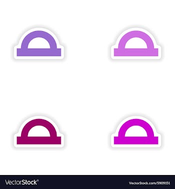 Assembly realistic sticker design on paper vector image