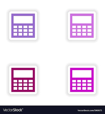 Assembly realistic sticker design on paper vector image