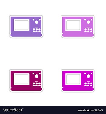 Assembly realistic sticker design on paper vector image