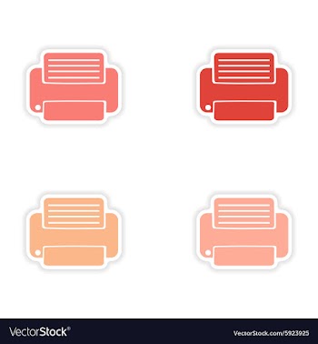 Assembly realistic sticker design on paper vector image