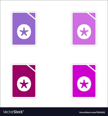 Assembly realistic sticker design on paper vector image