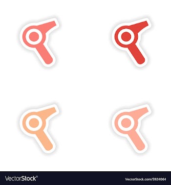 Assembly realistic sticker design on paper vector image