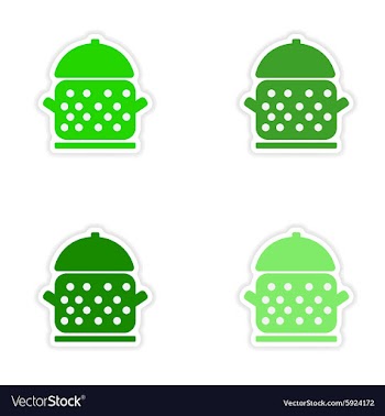 Assembly realistic sticker design on paper vector image
