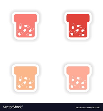Assembly realistic sticker design on paper vector image