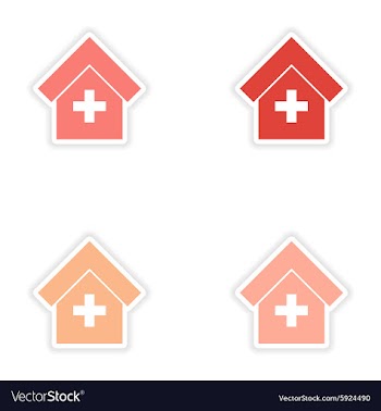 Assembly realistic sticker design on paper vector image