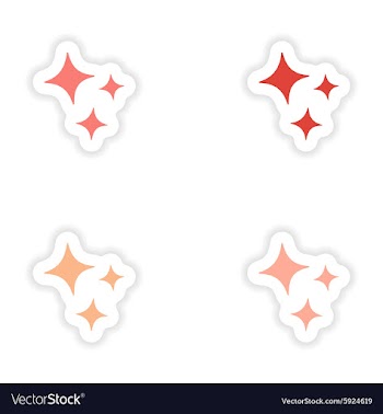 Assembly realistic sticker design on paper vector image
