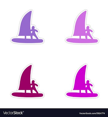Assembly realistic sticker design on paper vector image