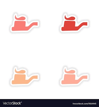 Assembly realistic sticker design on paper vector image