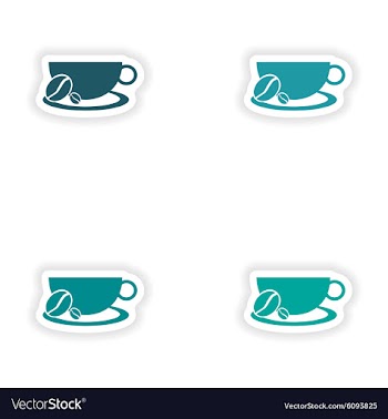 Assembly realistic sticker design on paper vector image