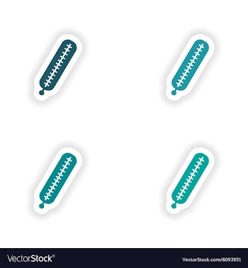 Assembly realistic sticker design on paper vector image