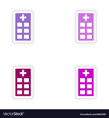 Assembly realistic sticker design on paper vector image