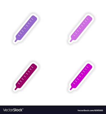 Assembly realistic sticker design on paper vector image