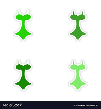 Assembly realistic sticker design on paper vector image
